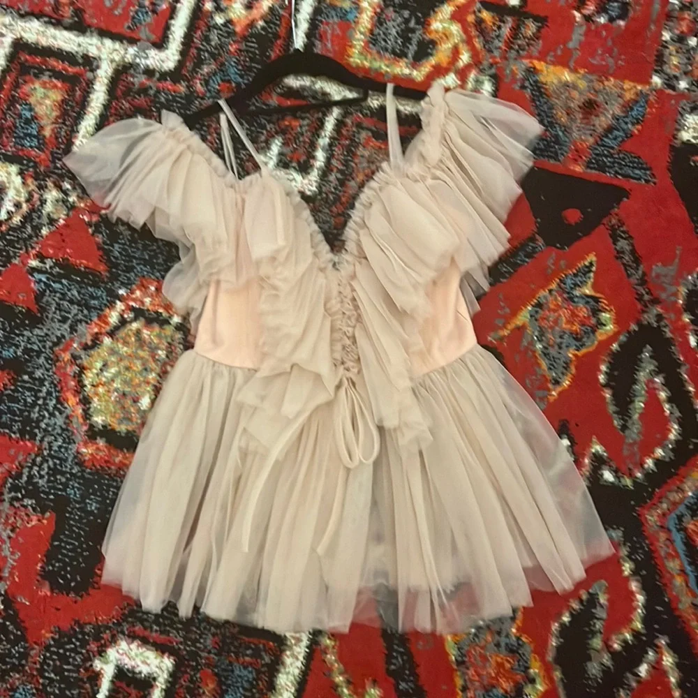 Pink Tulle Top - Picture 1 of 2